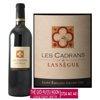 Rượu vang Pháp Les Cadrans de Lassègue Saint Emilion Gran Cru