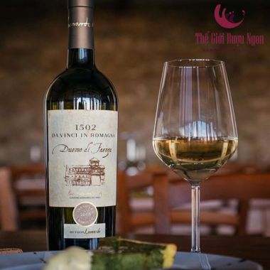 Rượu vang trắng 1502 Da Vinci In Romagna Trebbiano