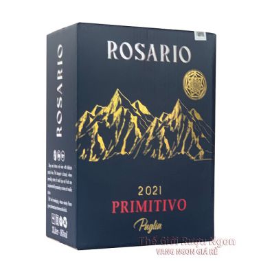 Rượu vang bịch BIB Rosario Primitivo Puglia 3L