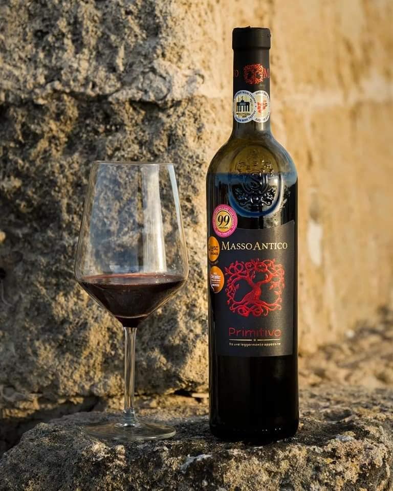 Rượu vang Ý Masso Antico Primitivo 01
