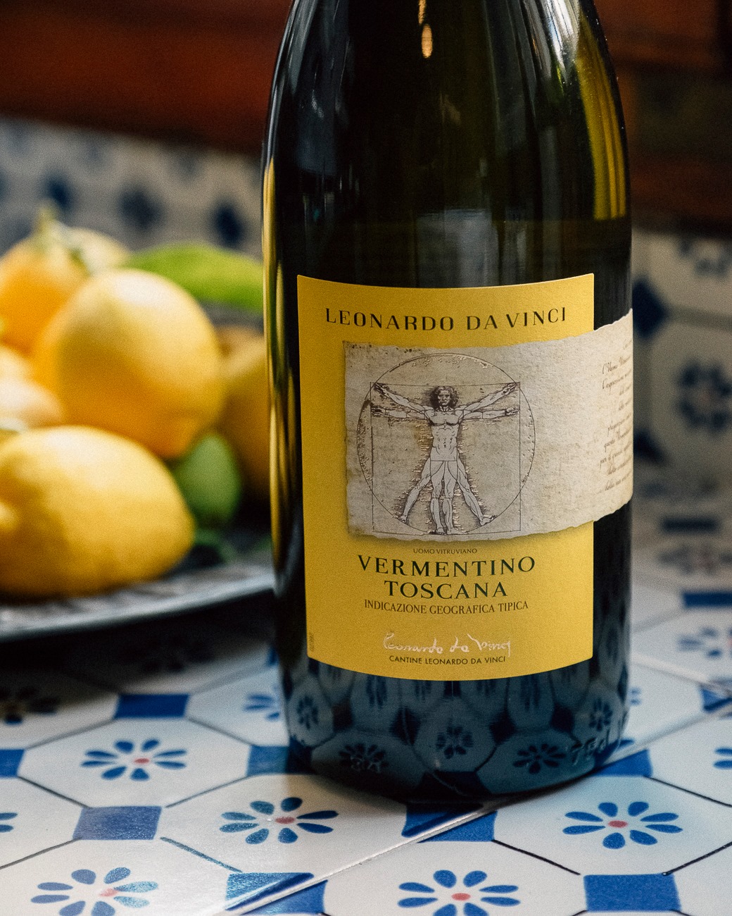 Rượu vang trắng Leonardo da vinci Vermentino