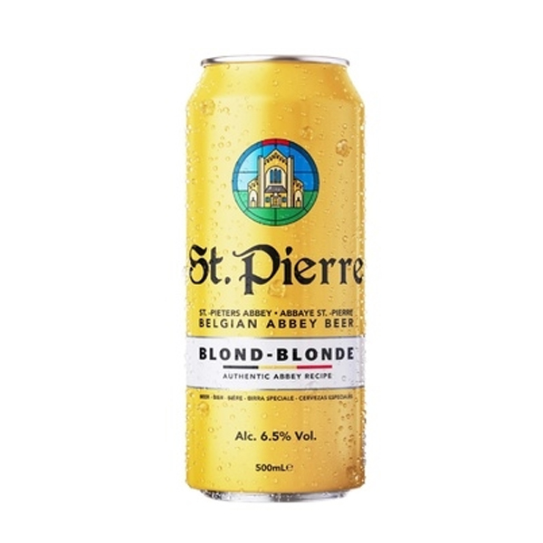 Bia Bỉ St.Pierre Blond 6,5%vol– Thùng 24 Lon 500ml
